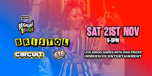 Reggae Bingo - BRISTOL - Sat 21st Nov