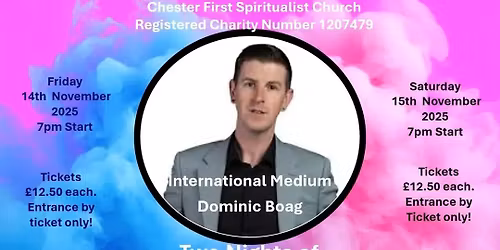 Extended Evening of Mediumship with Dominic Boag