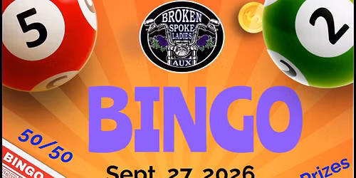 2026 Bingo by The Broken Spoke Family Association Ladies Auxiliary