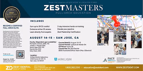 ZestMastership Full-Arch Education Course