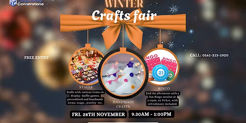 Winter Crafts Fair: Free event in Salford