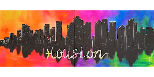 Bright Houston Skyline - Paint and Sip in Houston | Classpop!\u2122