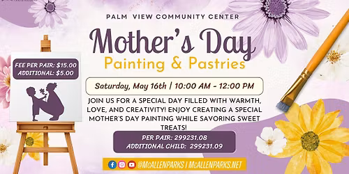 Mother\u2019s Day Painting & Pastries
