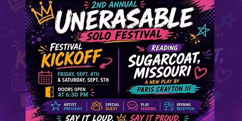 THE UNERASABLE FESTIVAL KICKOFF & READING