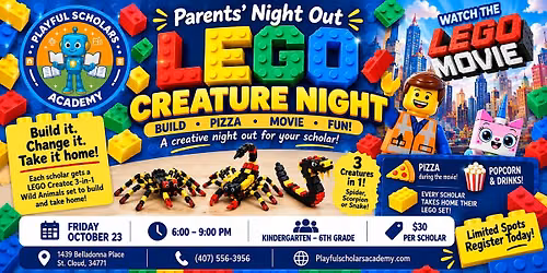 Parents Night Out: LEGO Creatures