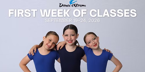 First Week of Classes at Dance Extreme