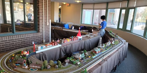 VMRR at Wheaton Library Event. Anyone any age can run a train!