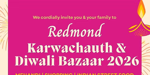 Redmond Karwachauth And Diwali Bazaar 2026