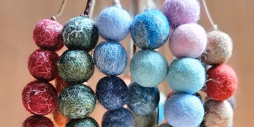 Wet Felted Ball Necklace Workshop