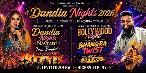 7th Annual Dandia Nights | Dandia \u2022 Raas Garba \u2022 Bollywood \u2022 Bhangra