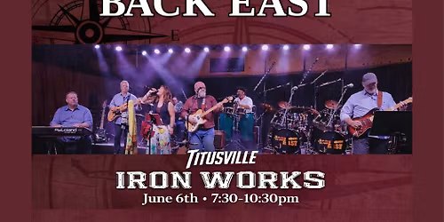 Back East a variety of dance music from 70s to present LIVE at TIW