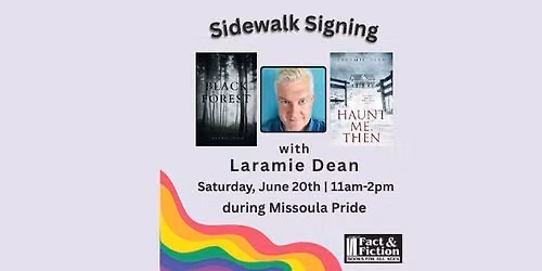 Pride Sidewalk Signing with Laramie Dean