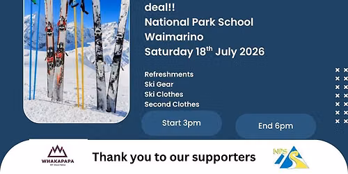 National Park School Ski Sale Gear & more 2026