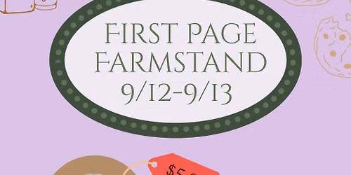 1st Farmstand Pop up!