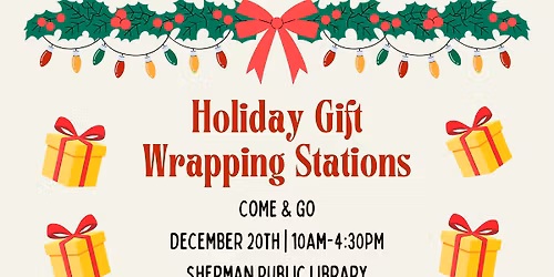 Holiday Gift Wrapping Stations