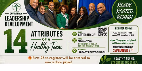 Quarterly Leadership Development: 14 Attributes of a Healthy Team