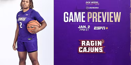 Louisiana Ragin' Cajuns at James Madison Dukes Womens Basketball