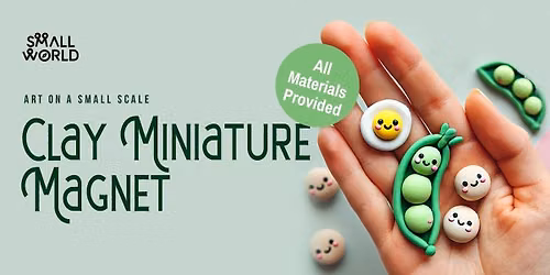 Clay miniature magnet — Free Spirit: Lucknow