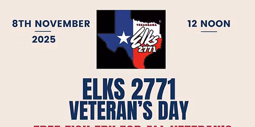 ELKS LODGE 2771 FREE FISH FRY FOR VETERAN'S