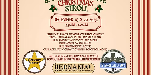 The Fourth Annual South Brooksville Avenue Christmas Stroll