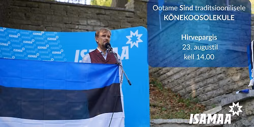 Traditsiooniline Hirvepargi k\u00f5nekoosolek 23.aug kell 14:00