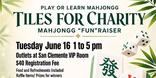 Play Or Learn Mahjongg Tiles For Charity Mahjongg \u201cFun\u201draiser