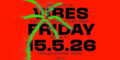 It's Matter of Vibes - Friday 15.05 -  Terrazza Flegrea
