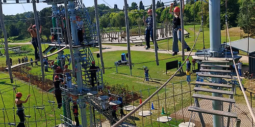 Klimmoment op het hoogteparcours Halve Maan Diest \ud83e\uddd7