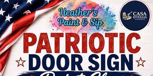 Patriotic Door Sign Paint Class
