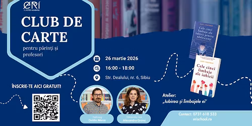 \ud83d\udcda Clubul de Carte ERI \u2013 Edi\u021bia a II-a