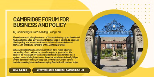 Cambridge Forum for Business and Policy