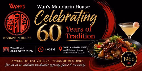 Wan's Mandarin House: Celebrating 60 Years of Tradition