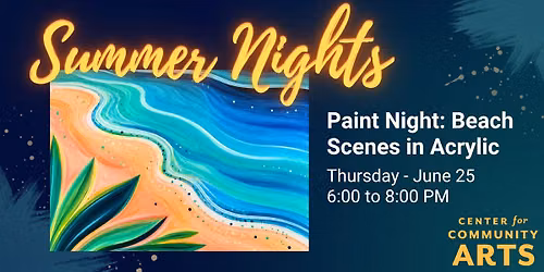 Summer Nights: Beach Scenes in Acrylic