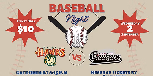 Hawks Baseball Game