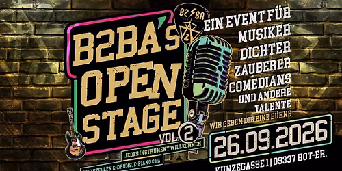 B2BA's Open Stage Vol.2