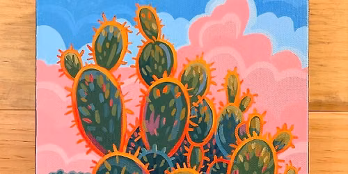 Cool Cacti Paint & Sip pARTy! Friday 26th June, 6-8pm