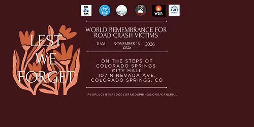 World Remembrance for Road Crash Victims - El Paso County, CO