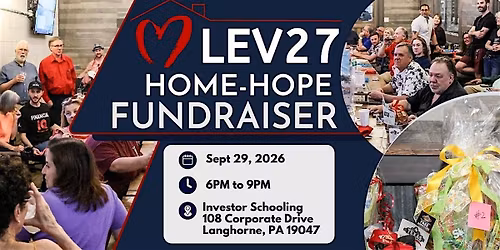 LEV 27 Hope for Homes Charity Fundraiser