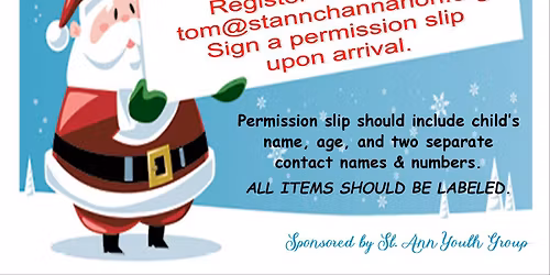 Christmas Babysitting Program for parishioners of St. Ann Parish