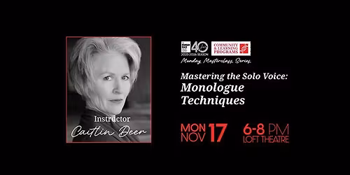 Mastering the Solo Voice: Monologue Techniques | Monday Masterclass 