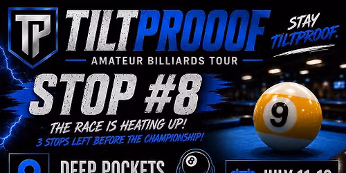 Tiltproof Amateur Billiards Tour Stop #8