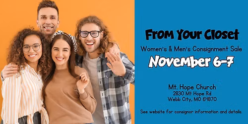 Women's & Men's All Seasons Consignment Sale