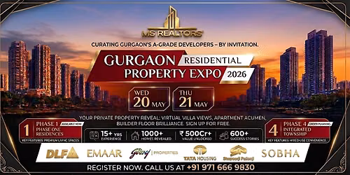 Gurgaon Home Expo\u2014May 20 and 21. call first