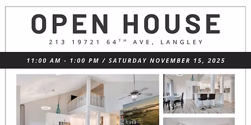 OPEN HOUSE | #213 19721 64TH AVE, LANGLEY - 213 19721 64th Ave, 