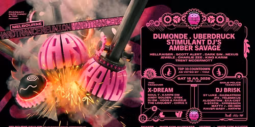 Melbourne Hard Trance Reunion 2026 | Rave Pop-Up Store by PARACOSMIC