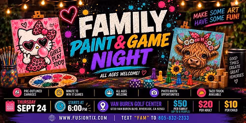 Family Paint & Game Night