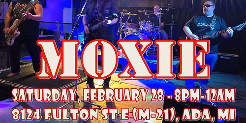 THE DIRTY SHAME HAS MOXIE on Saturday, February 28th from 8PM-12AM!