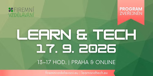 Showcase technologi\u00ed ve firemn\u00edm vzd\u011bl\u00e1v\u00e1n\u00ed LEARN & TECH 2026