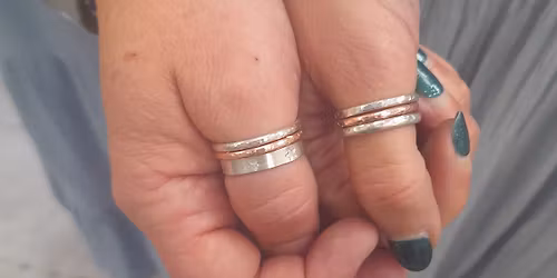 silver stacking rings