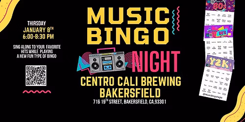 Music Bingo Night @ Centro Cali Brewing Bakersfield